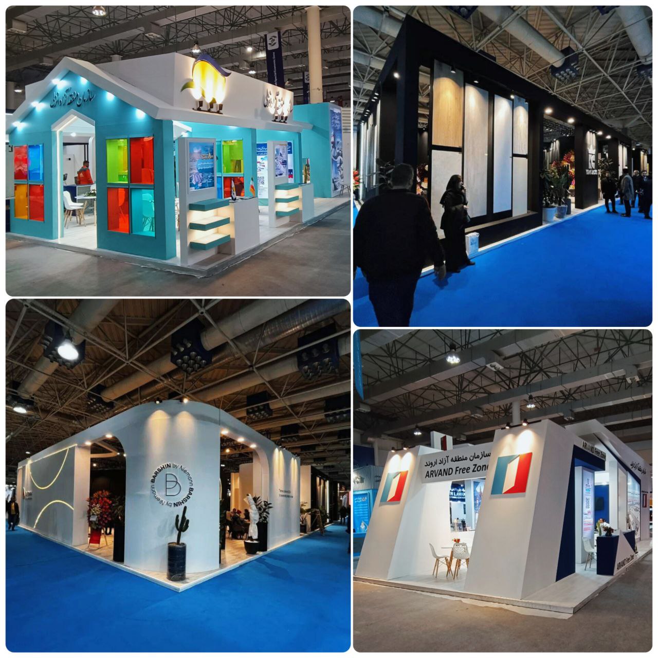 نورپردازی غرفه‌های نمایشگاهی TeslaGroup